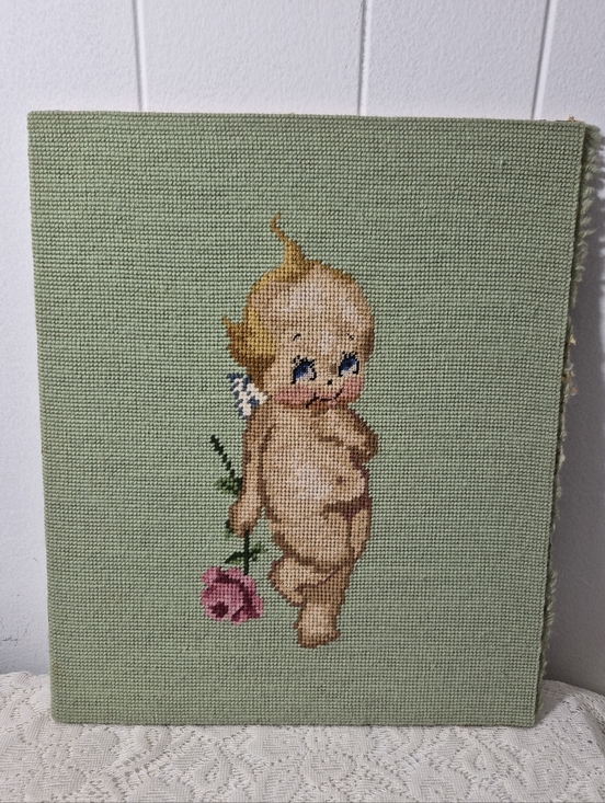 Other - Vintage Kewpie Needlepoint